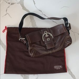 Brown leather Coach Soho shoulder bag